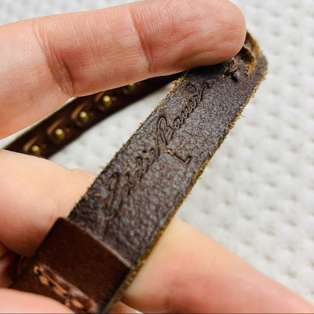 100% Leather belt Eddie Bauer size Large EUC - Picture 7 of 11